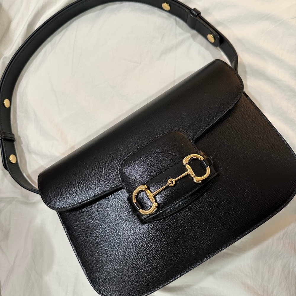 Almost new condition - Gucci 1955 black horse it shoulder bag